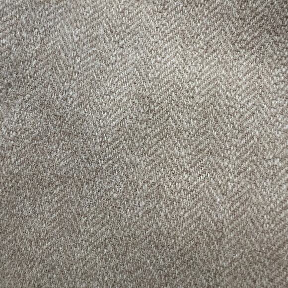 Lauren by Ralph Lauren Adelle Virgin Wool Tan Herringbone Dress Pants Size 8 - Picture 5 of 12